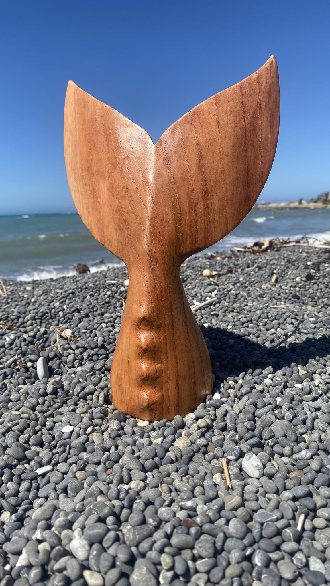 Wooden Whale Tail Large