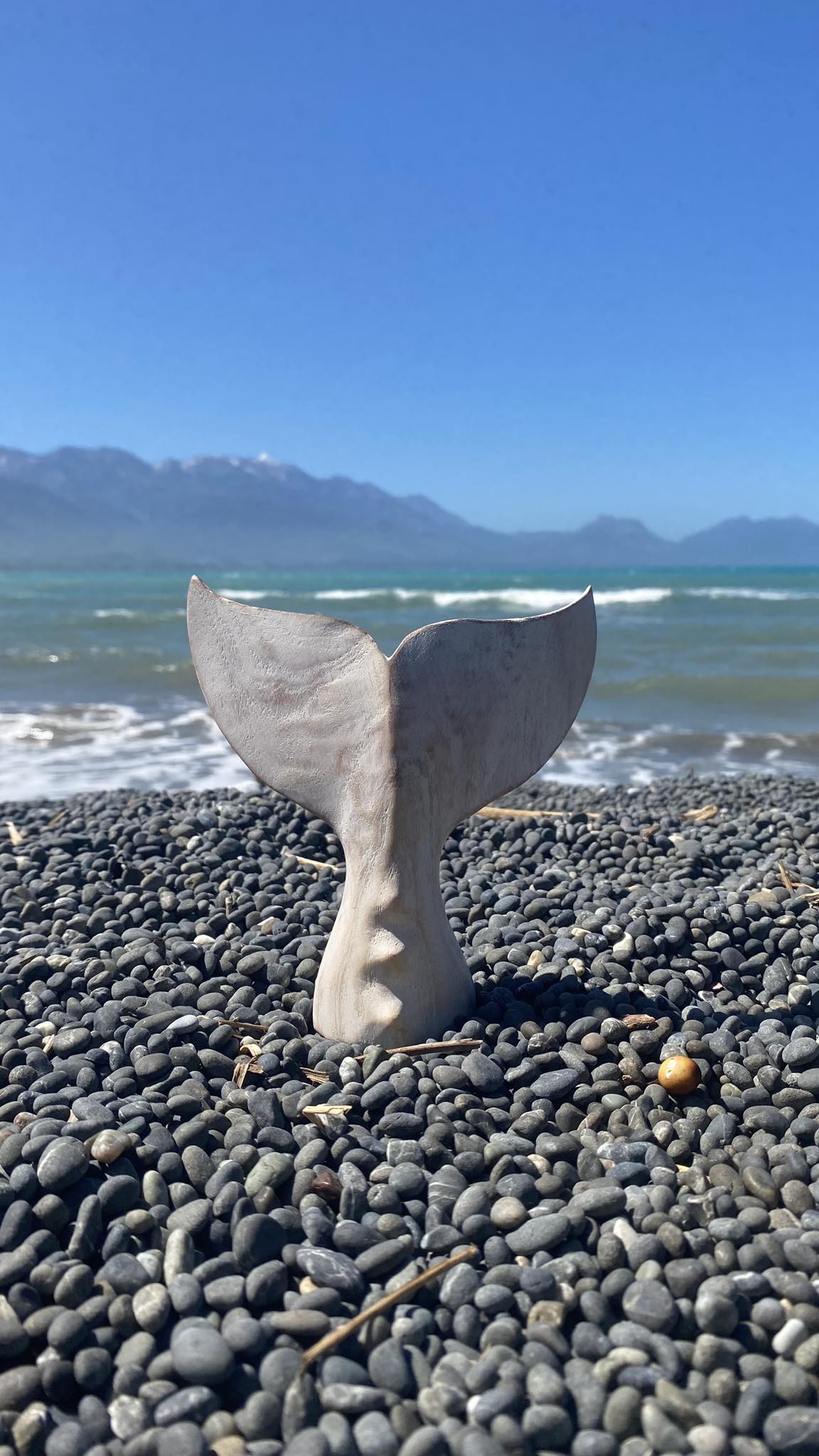 Whale Tail Wooden Small