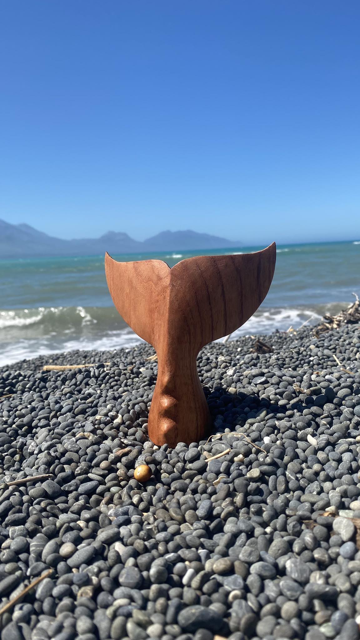 Whale Tail Wooden Small
