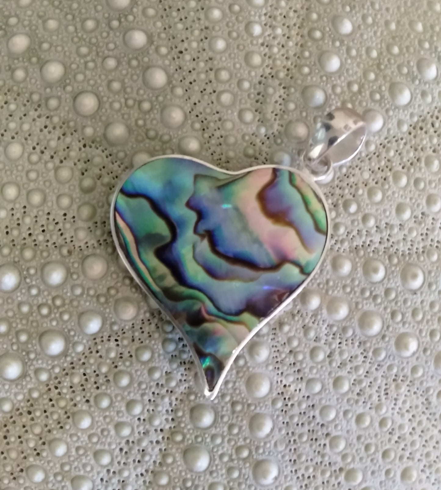 Paua Heart Pendant from Pacific Jewel - Southern Paua New Zealand