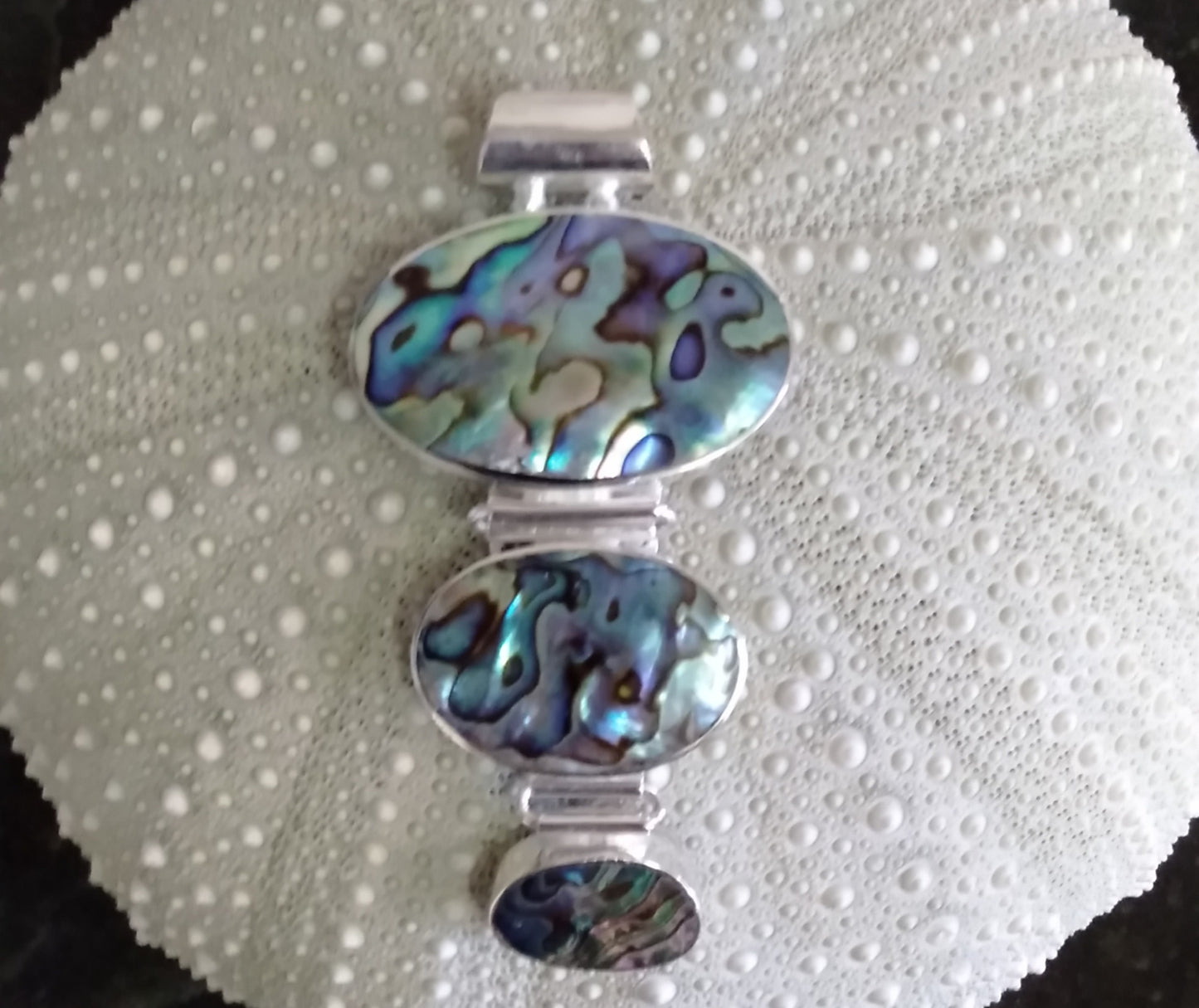 3 Piece Oval Paua Pendant from Pacific Jewel - Southern Paua New Zealand