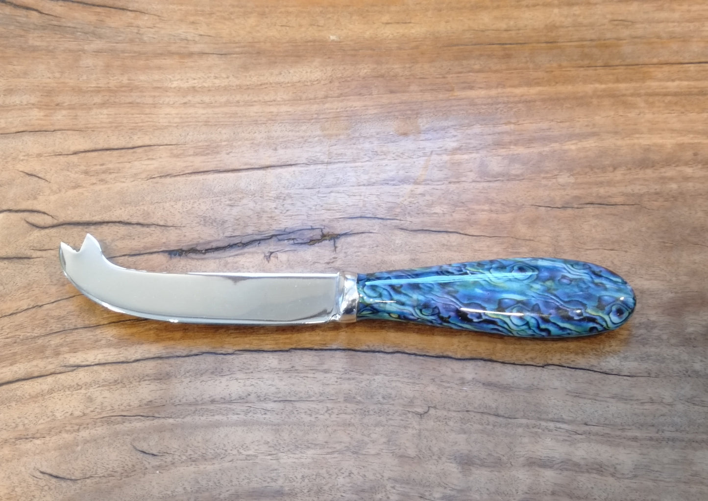 Marble Finish Cheese Knife from Pacific Jewel - Southern Paua New Zealand