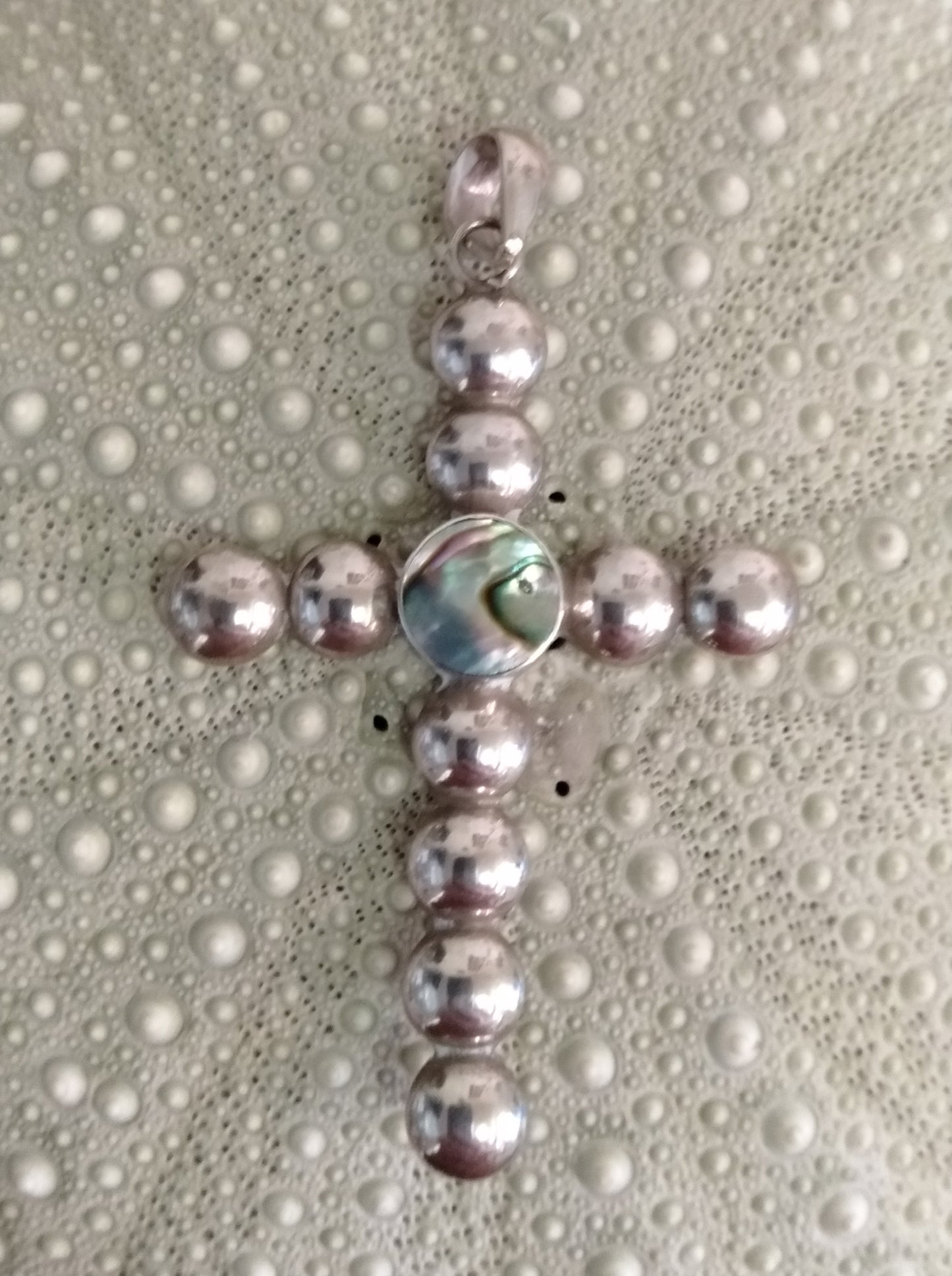Paua Cross Pendant from Pacific Jewel - Southern Paua New Zealand