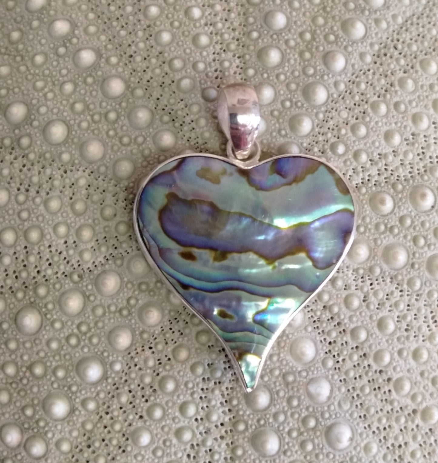 Paua Heart Pendant from Pacific Jewel - Southern Paua New Zealand