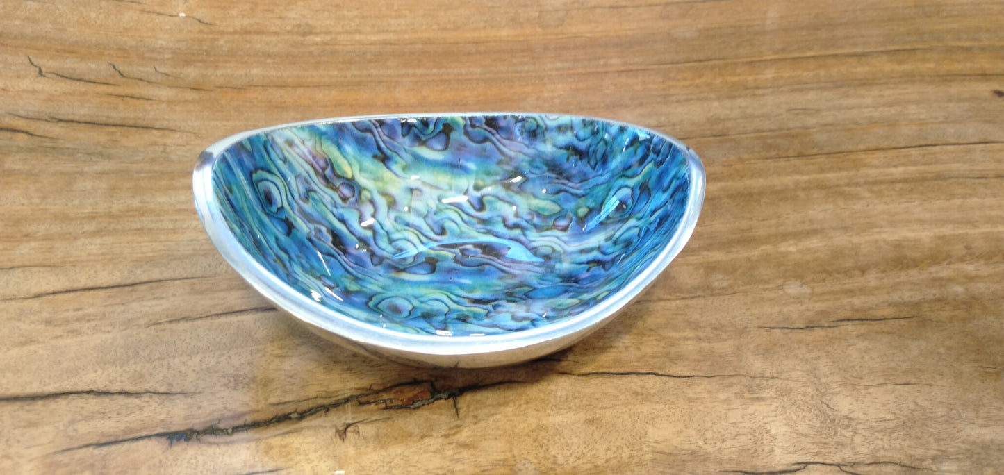 Marble Finish Oval Bowl - Small from Pacific Jewel - Southern Paua New Zealand