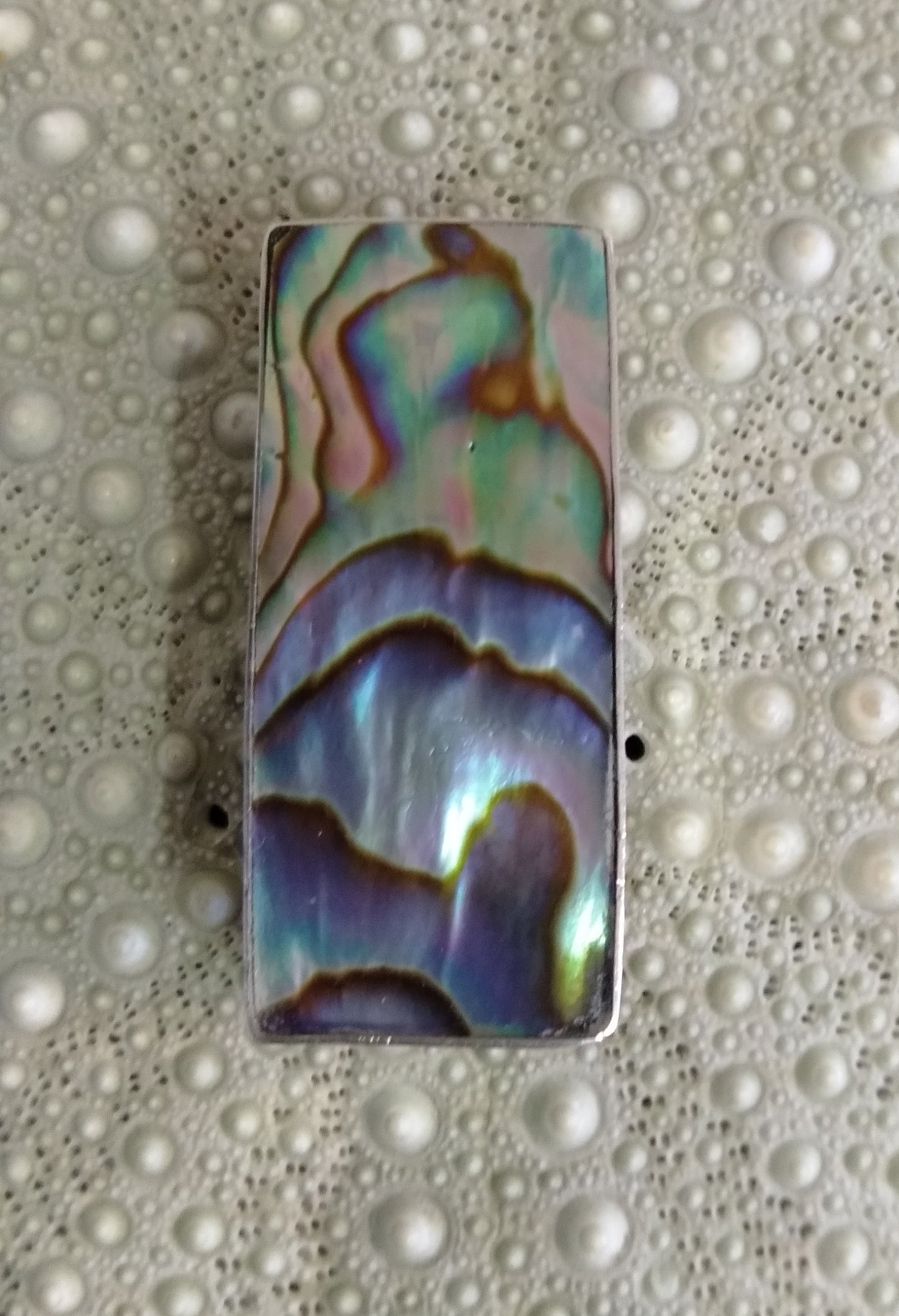 Paua Rectangle Pendant from Pacific Jewel - Southern Paua New Zealand
