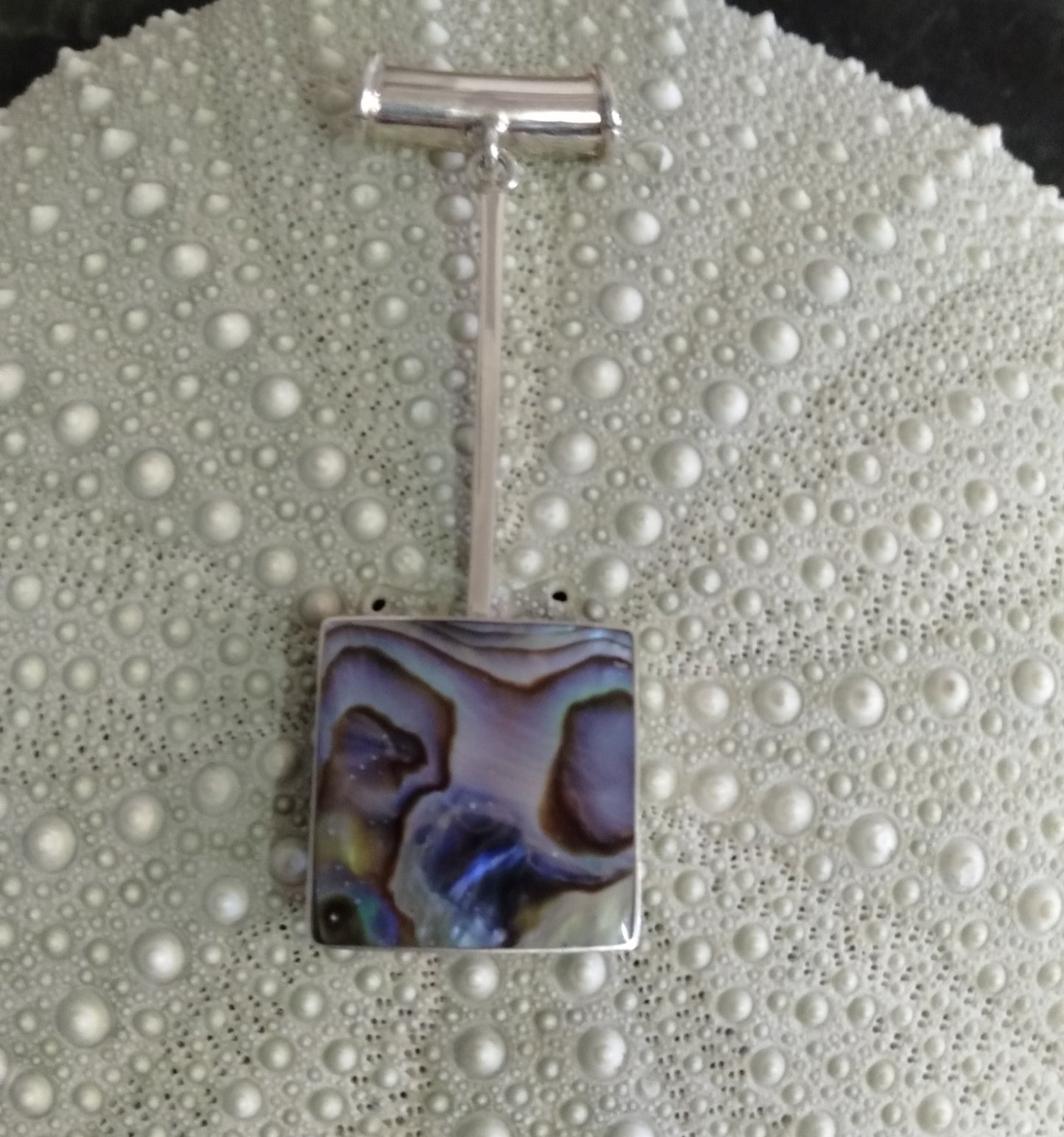 Paua Long Square Pendant from Pacific Jewel - Southern Paua New Zealand