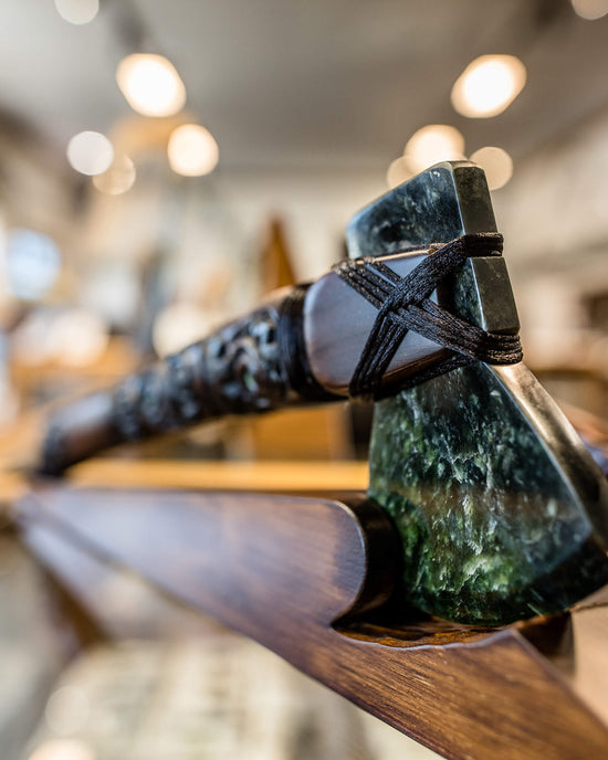Greenstone axe from Pacific Jewels - Southern Paua in Kaikoura, NZ