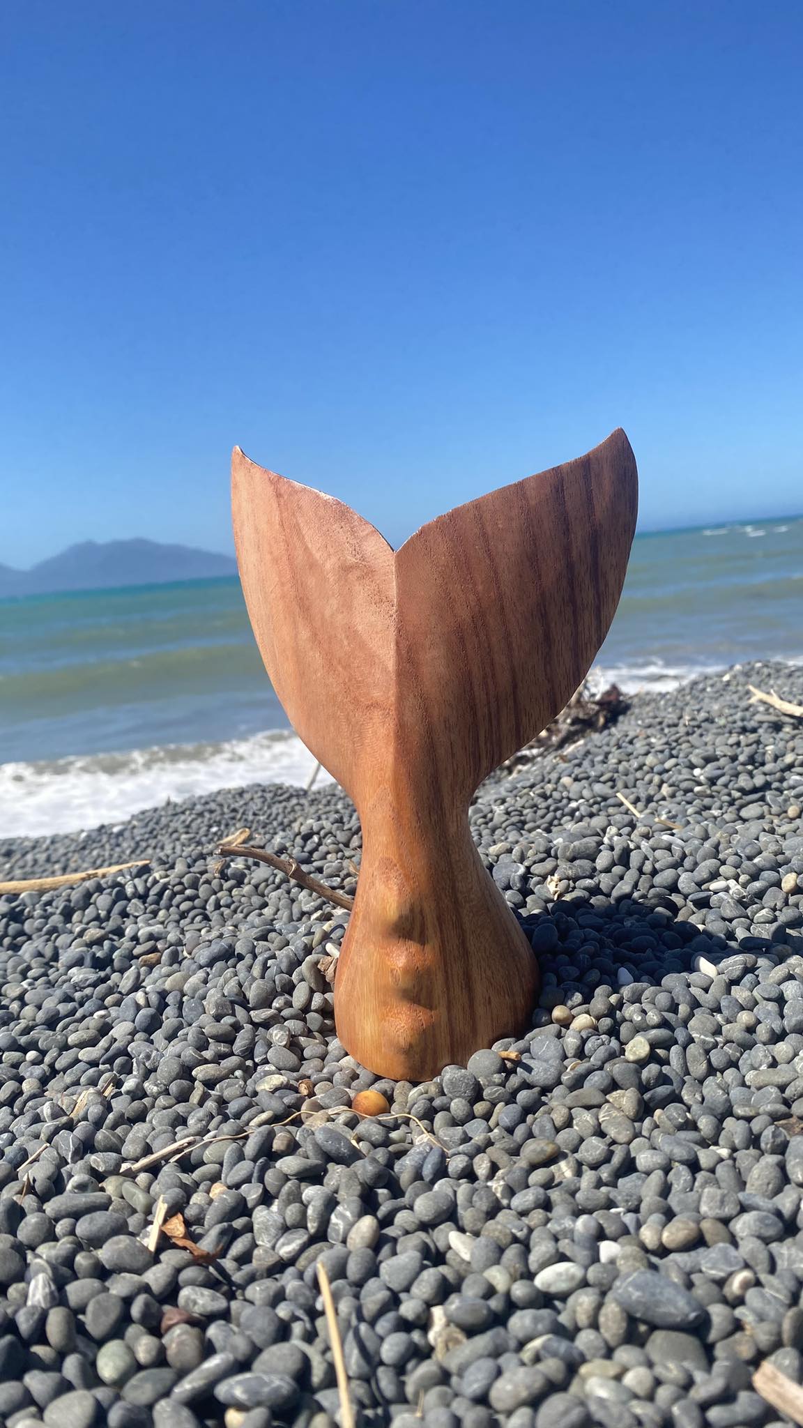 Wooden Whale Tail Medium