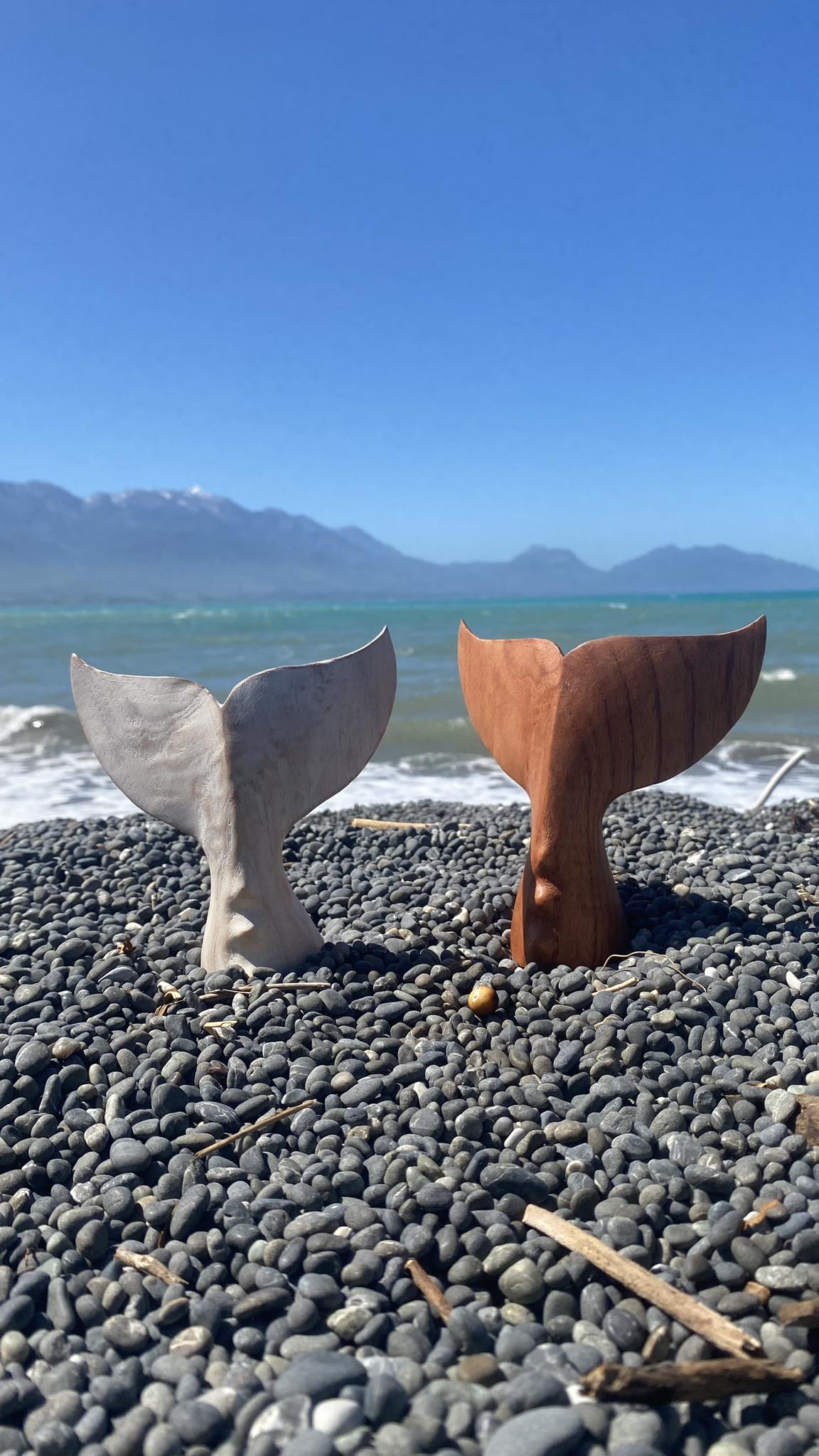 Wooden Whale Tail Large