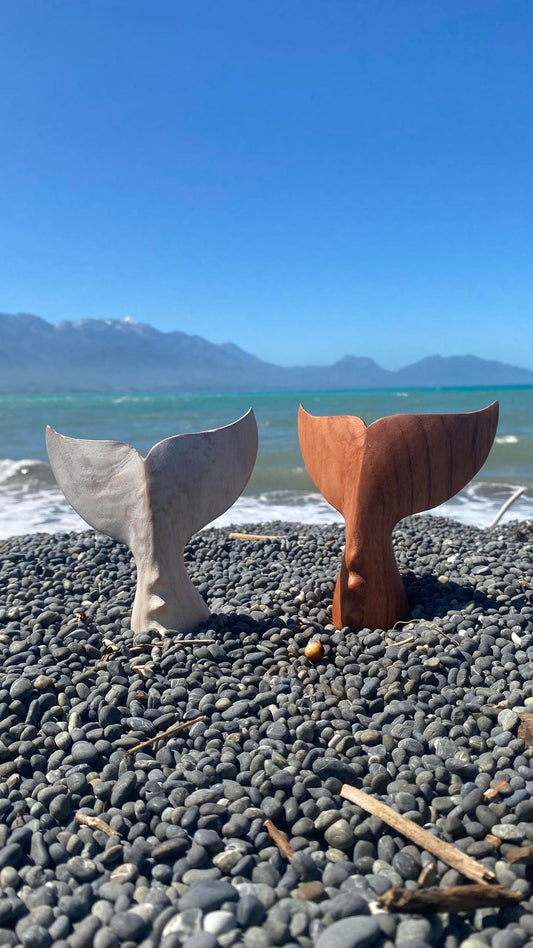 Whale Tail Wooden Small