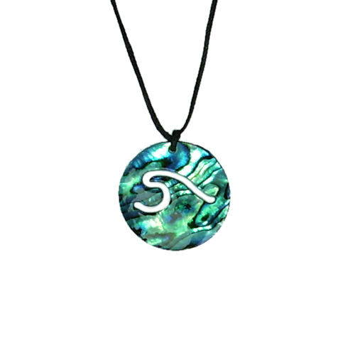 Paua Wave Pendant Large from Pacific Jewel - Southern Paua New Zealand