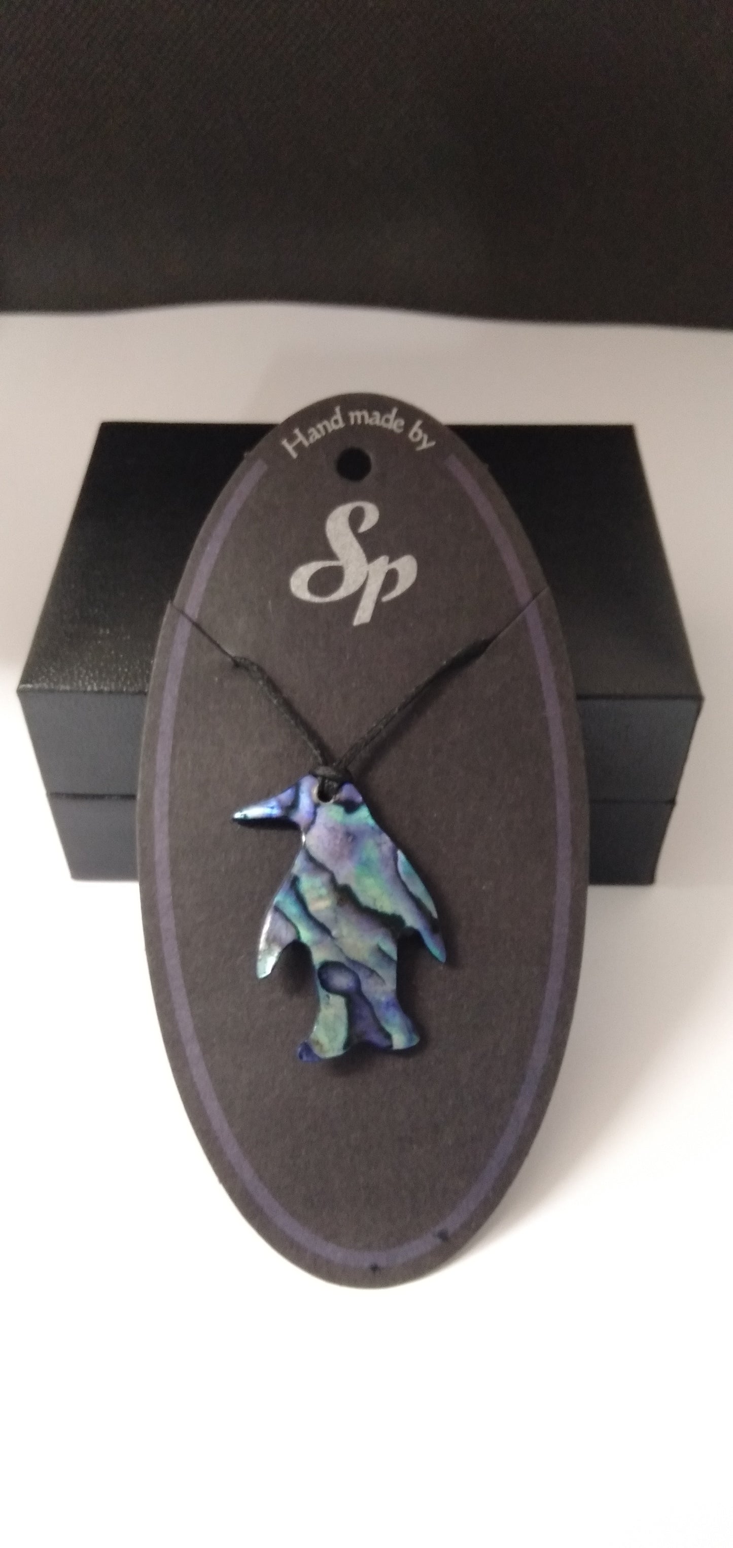 Paua Penguin Pendant from Pacific Jewel - Southern Paua New Zealand