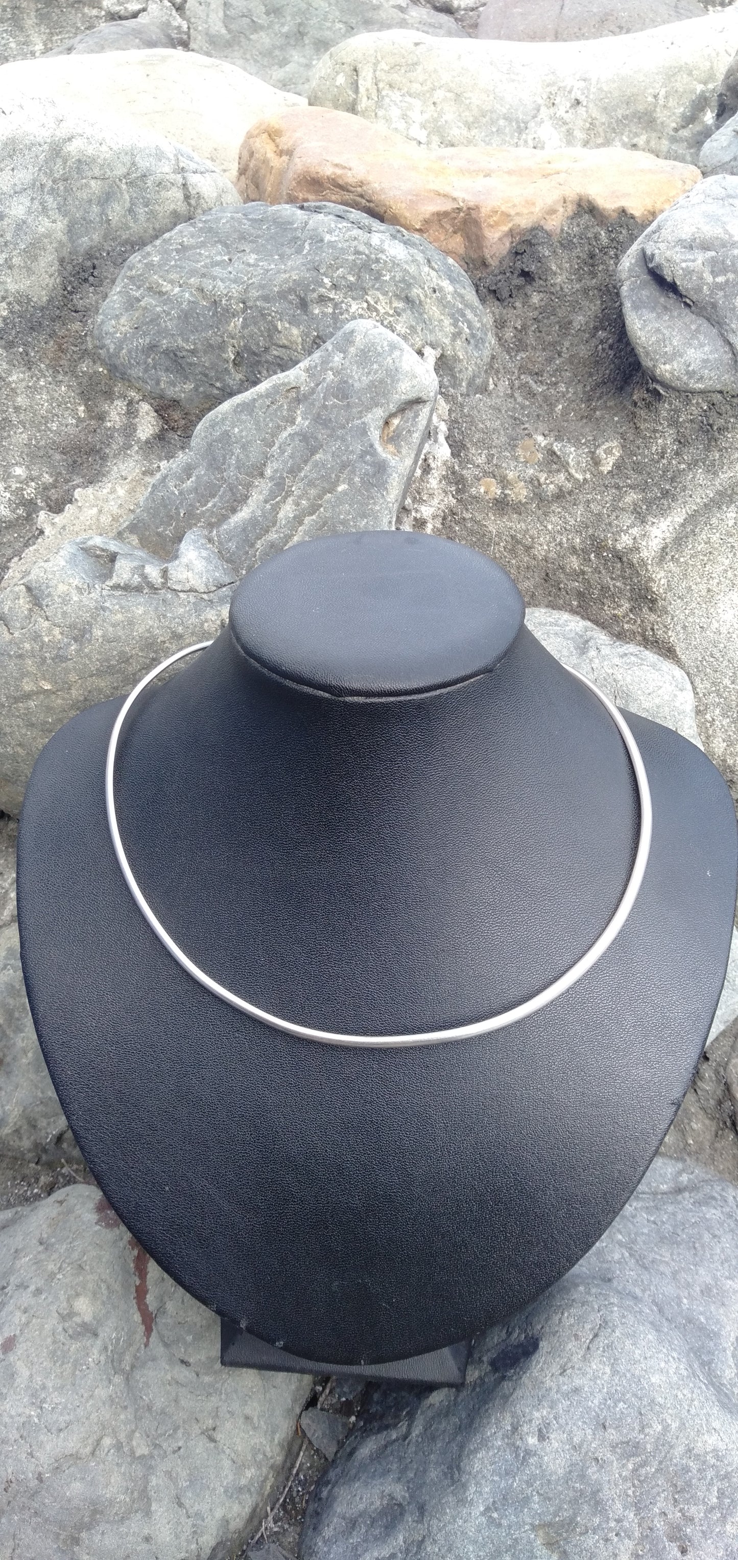 Sterling Silver Choker from Pacific Jewel - Southern Paua New Zealand