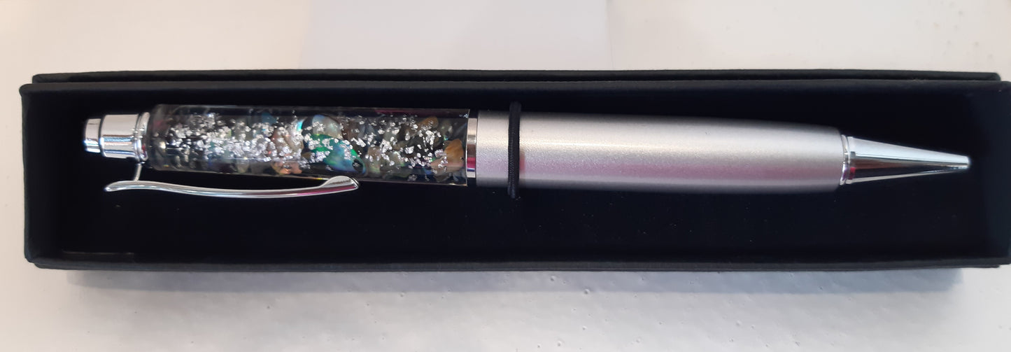 Pen Paua Silver Boxed