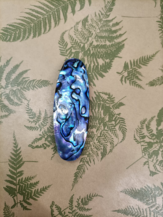 Small Oval Paua Hair Clip from Pacific Jewel - Southern Paua New Zealand