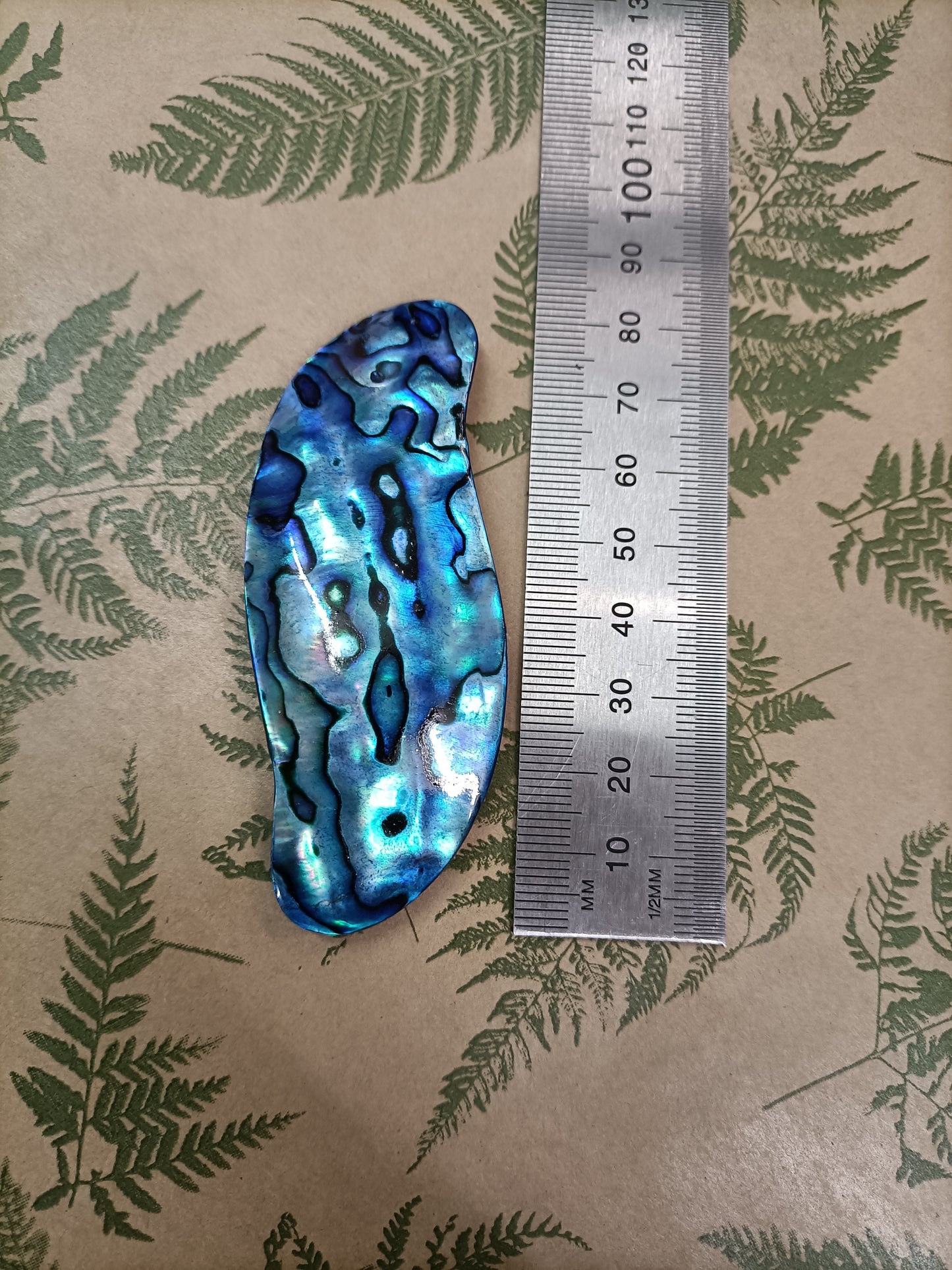 Small "S" Paua Hair Clip from Pacific Jewel - Southern Paua New Zealand