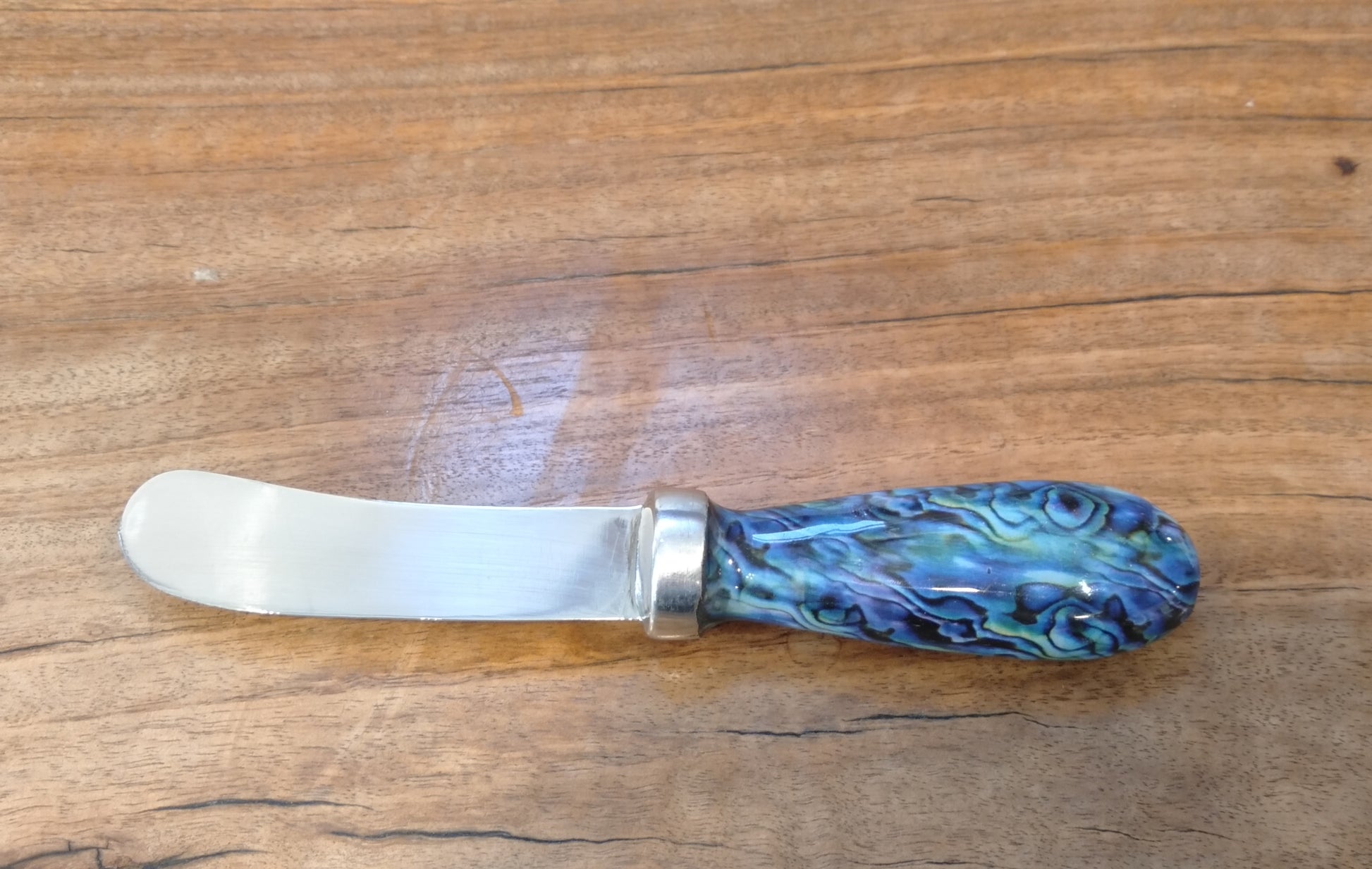 Marble Finish Pâté Knife from Pacific Jewel - Southern Paua New Zealand