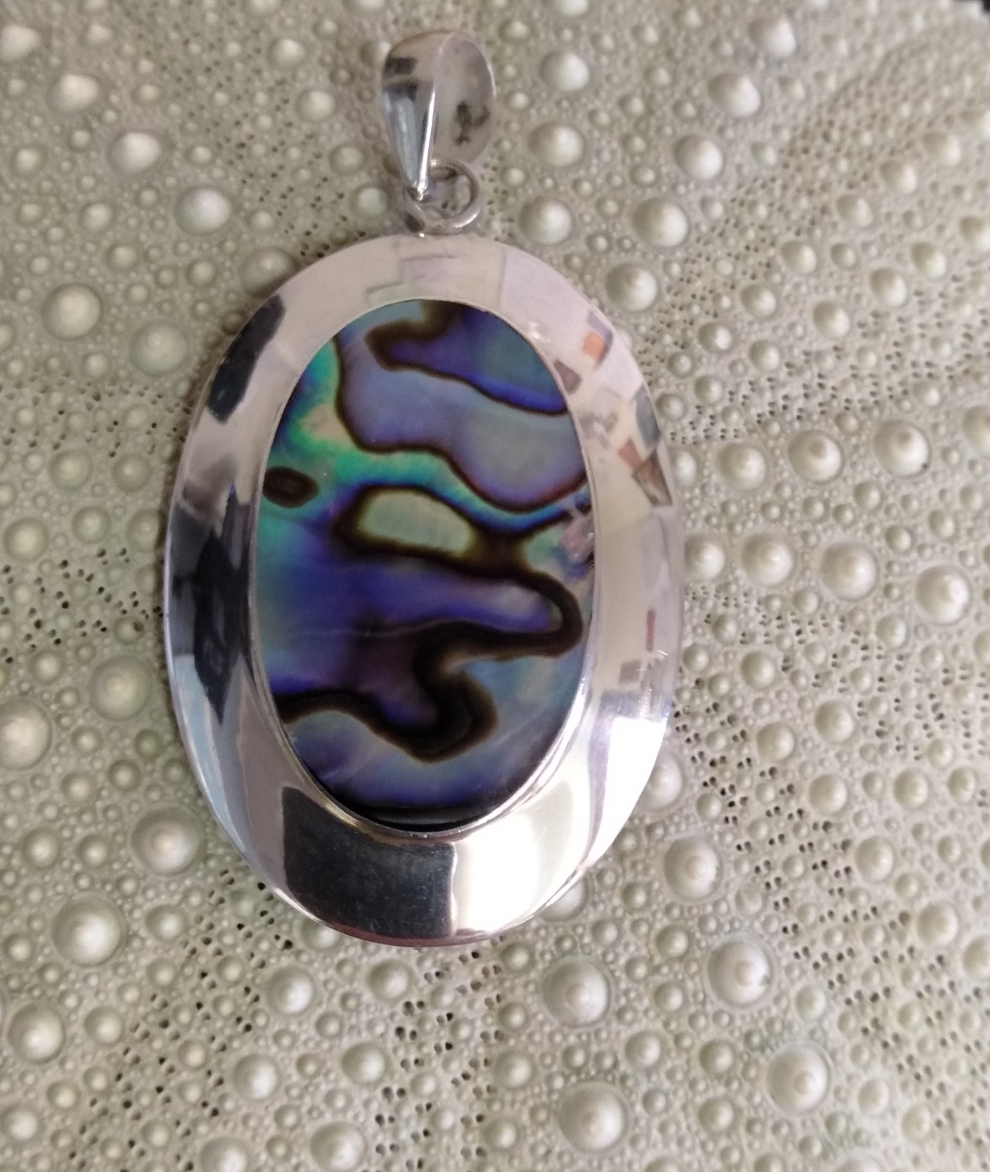 Sterling Silver and Paua Pendant from Pacific Jewel - Southern Paua New Zealand